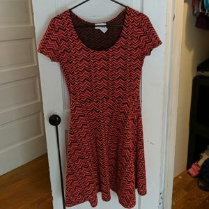 Printed skater dress